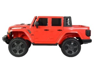 Samochód na akumulator Jeep Rubicon 6768R czerwony LEAN CARS