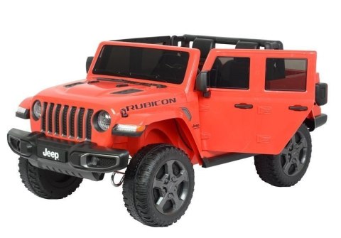 Samochód na akumulator Jeep Rubicon 6768R czerwony LEAN CARS