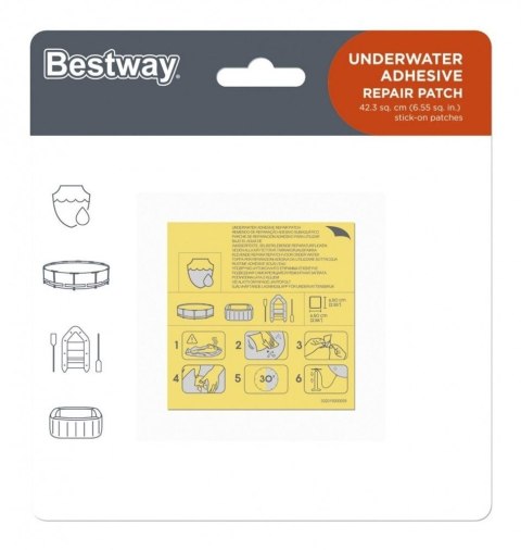 Wodoodporne Łatki naprawcze do Basenów Materaca Dmuchanego Bestway