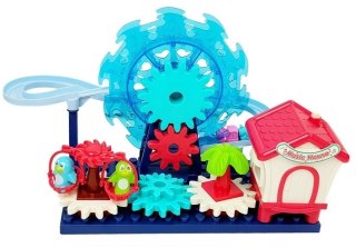 Zestaw Klocków ze Zjeżdzalnią Diabelski Młyn Koła Zębate na Baterie LEAN Toys