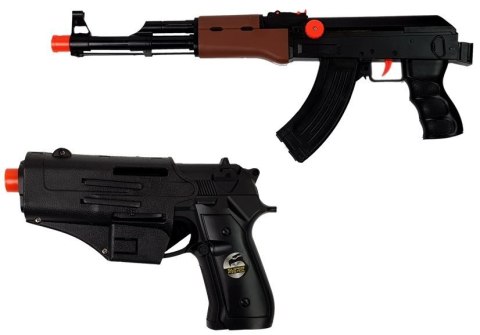 Zestaw Policjanta Dla Dzieci S.W.A.T Pistolety Kask Czarny LEAN Toys