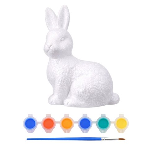 Zestaw Do Malowania Styropianowych Ozdób Zając Farby Pędzelek LEAN TOYS