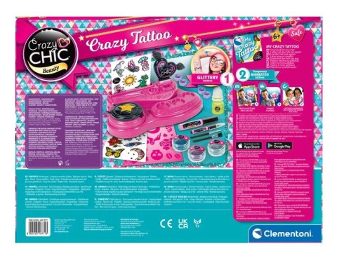 Crazy Chic Zestaw Szalone Tatuaże Clementoni 18771 Clementoni
