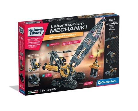 Naukowa Zabawa Laboratorium Mechaniki Dźwig Gąsienicowy Język Polski Clementoni 50402 Clementoni