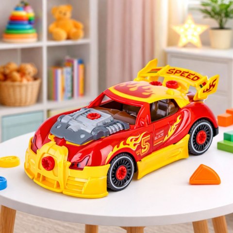 Zestaw Do Tuningu Auta Samochód Do Skręcania Wkrętarka Światła LEAN Toys