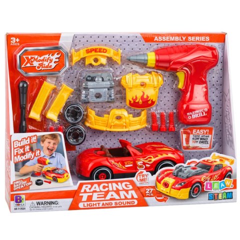 Zestaw Do Tuningu Auta Samochód Do Skręcania Wkrętarka Światła LEAN Toys