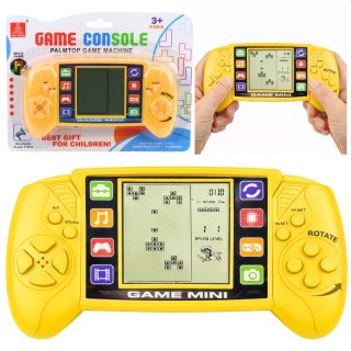Elektroniczna Gra Konsola Do Gry Tetris Przenośna LCD Żółta LEAN TOYS