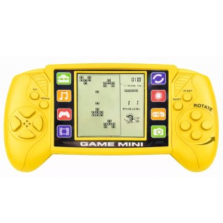 Elektroniczna Gra Konsola Do Gry Tetris Przenośna LCD Żółta LEAN TOYS