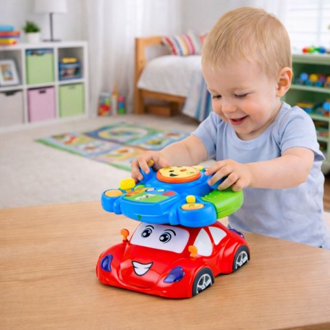 Kierownica Edukacyjna Interaktywna Muzyczna Symulator z Projektorem LEAN Toys