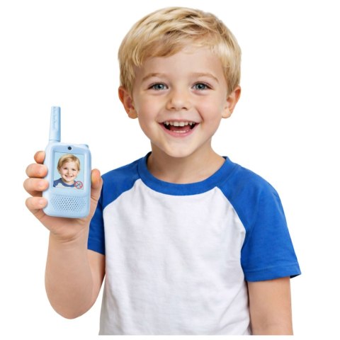 Krótkofalówki Dla Dzieci Wideo Rozmowa Nagrywanie Aparat Niebieskie LEAN Toys