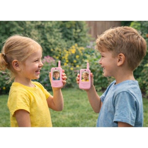 Krótkofalówki Dla Dzieci Wideo Rozmowa Nagrywanie Aparat Różowe LEAN Toys