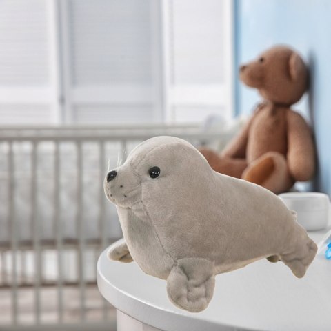 Pluszowa Foczka Pluszak Maskotka Przytulanka Szara 24cm LEAN TOYS