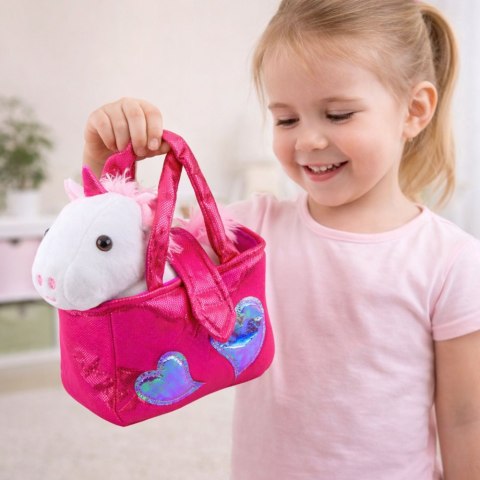 Pluszowa Maskotka Przytulanka Jednorożec W Torebce Biały 25cm LEAN Toys