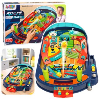 Gra Zręcznościowa Stołowa Flipper Dla Dzieci 12 Piłek LEAN Toys