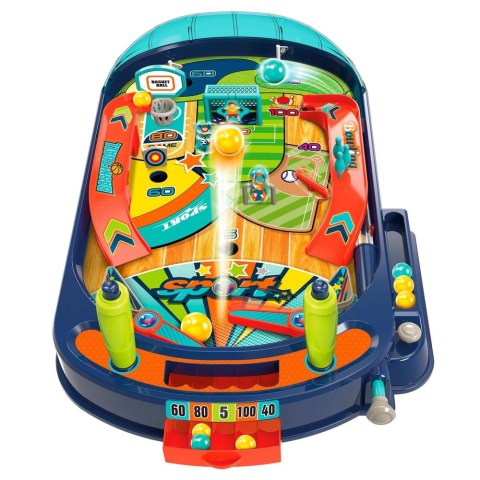 Gra Zręcznościowa Stołowa Flipper Dla Dzieci 12 Piłek LEAN Toys