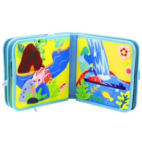 Książeczka Edukacyjna Sensoryczna Filcowa 3D Dinozaury LEAN Toys