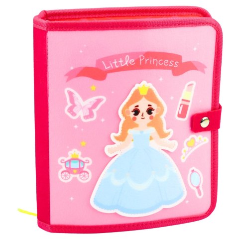 Książeczka Edukacyjna Sensoryczna Filcowa 3D Księżniczki Różowa LEAN Toys