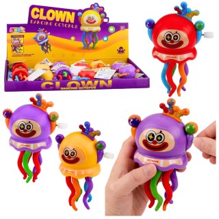 Nakręcana Zabawka Ośmiornica Klaun Jeździ Rusza Mackami LEAN TOYS