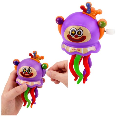 Nakręcana Zabawka Ośmiornica Klaun Jeździ Rusza Mackami LEAN TOYS