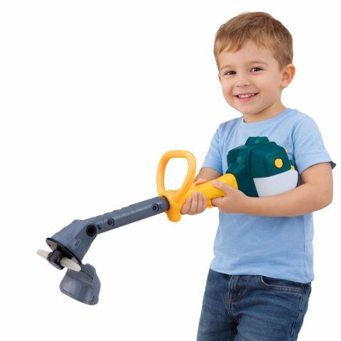 Podkaszarka Dla Dzieci Kosiarka Ogrodowa Dźwięki Światła Gumowe Ostrze LEAN Toys