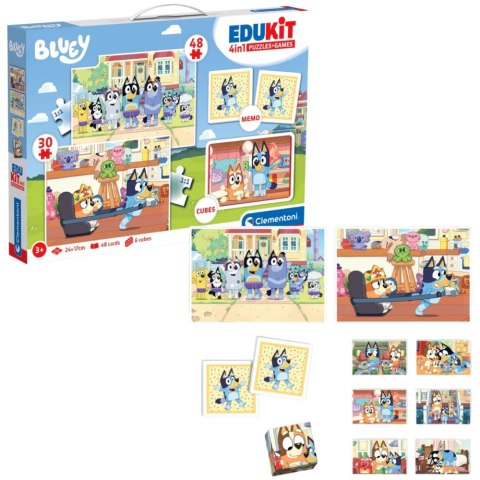 Zestaw Edukacyjny Puzzle Memo Klocki BLUEY Clementoni 18320 Clementoni