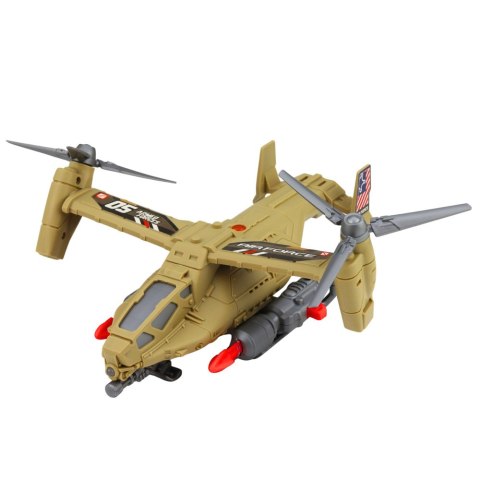 Zestaw Militarny Wojskowy Helikopter Czołg Poduszkowiec Żołnierz Baza LEAN Toys