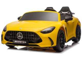 Auto Na Akumulator Mercedes GT63 AMG DK-GT63 24V Żółty LEAN CARS