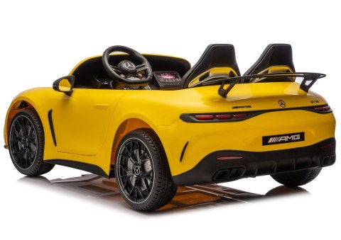 Auto Na Akumulator Mercedes GT63 AMG DK-GT63 24V Żółty LEAN CARS