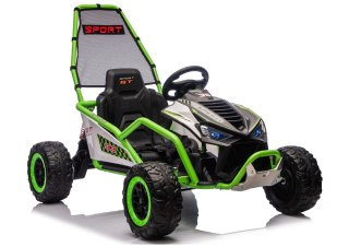 Pojazd Na Akumulator DM-107 24V7 Cichy Silnik Zielony LEAN CARS