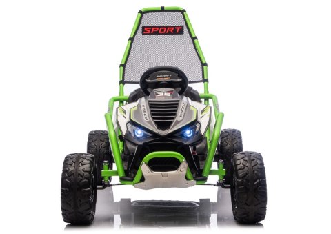 Pojazd Na Akumulator DM-107 24V7 Cichy Silnik Zielony LEAN CARS