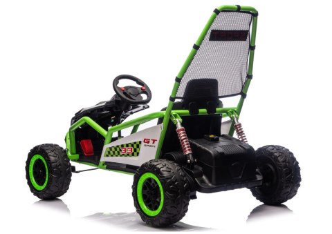 Pojazd Na Akumulator DM-107 24V7 Cichy Silnik Zielony LEAN CARS