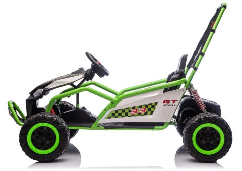 Pojazd Na Akumulator DM-107 24V7 Cichy Silnik Zielony LEAN CARS