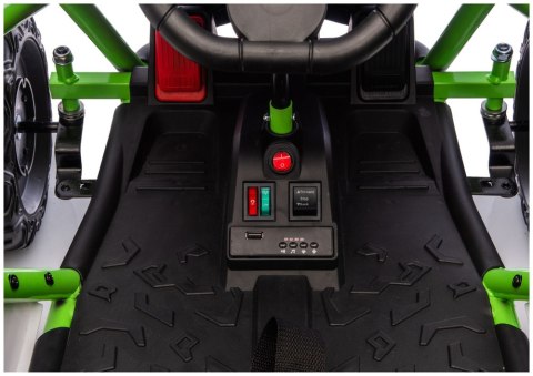 Pojazd Na Akumulator DM-107 24V7 Cichy Silnik Zielony LEAN CARS