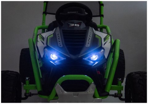 Pojazd Na Akumulator DM-107 24V7 Cichy Silnik Zielony LEAN CARS