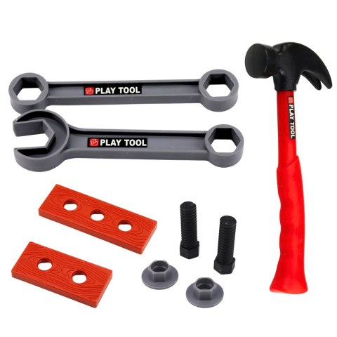 Duży Zestaw Narzędzi Dla Dzieci Wkrętarka Szlifierka Na Baterie 28 el. LEAN Toys