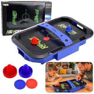Stół Air Hockey Stołowy Gra Zręcznościowa Dla Dzieci Krążki 43x26 cm LEAN Toys