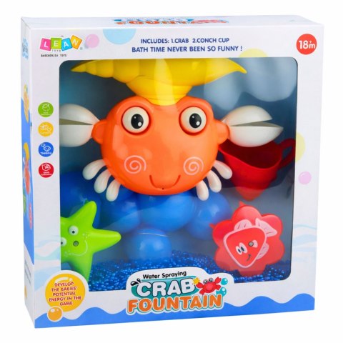 Zestaw Do Kąpieli Krab Fontanna Zabawka Interaktywna Z Przyssawkami LEAN Toys