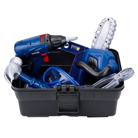 Zestaw Małego Majsterkowicza Skrzynka Narzędzia Wkrętarka 30 el. LEAN Toys