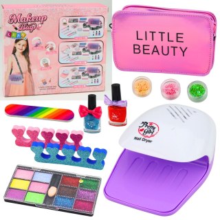 Zestaw Piękności Do Makijażu Paznokci Torebka Regulowana Akcesoria 20 el. LEAN Toys