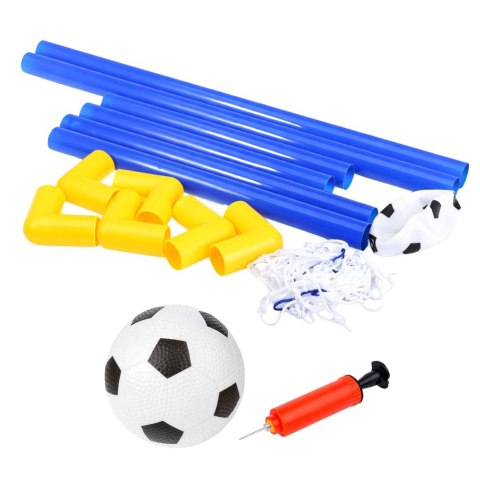 Zestaw Sportowy Do Gry W Piłkę Nożną Bramka Piłkarska Piłka Pompka 62x40cm LEAN Toys
