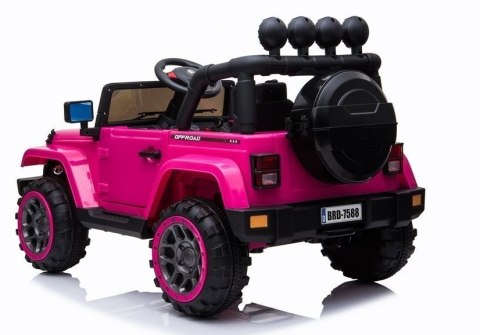 Auto na Akumulator Jeep BRD-7588 Różowy 4x4 LEAN CARS