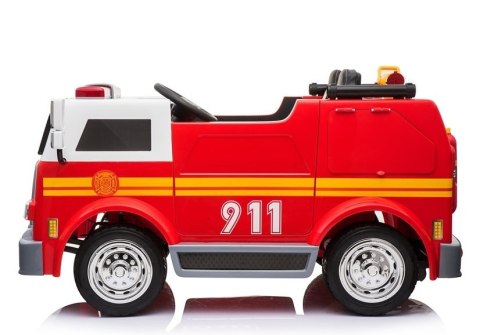 Wóz Strażacki na Akumulator Czerwony Dla Dzieci Pilot LL911 LEAN CARS