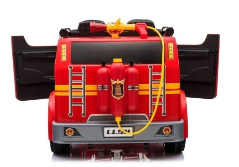 Wóz Strażacki na Akumulator Czerwony Dla Dzieci Pilot LL911 LEAN CARS