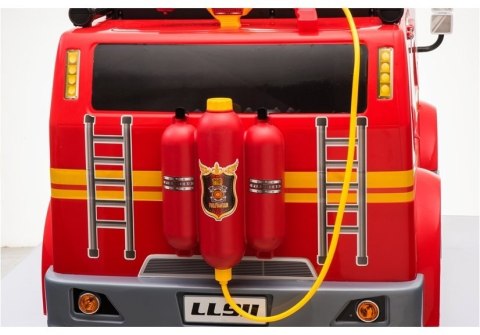 Wóz Strażacki na Akumulator Czerwony Dla Dzieci Pilot LL911 LEAN CARS