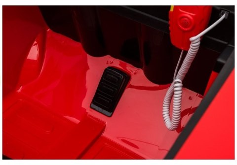 Wóz Strażacki na Akumulator Czerwony Dla Dzieci Pilot LL911 LEAN CARS
