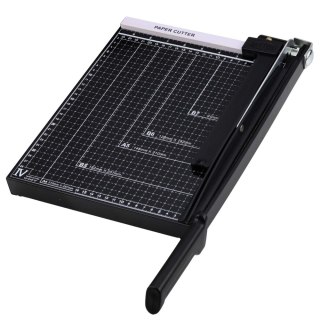 Gilotyna Do Papieru A4 Trymer Do Cięcia Papieru Metalowa Biurowa Czarna LEAN