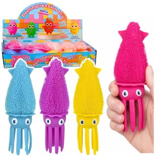 Gniotek Sensoryczny Do Odbijania Ściskania Kalmar Świecący LED Mix Kolor LEAN TOYS