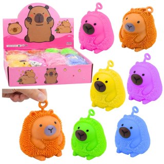 Gniotek Sensoryczny Do Odbijania Ściskania Kapibara Świecąca LED Mix Kolor LEAN TOYS