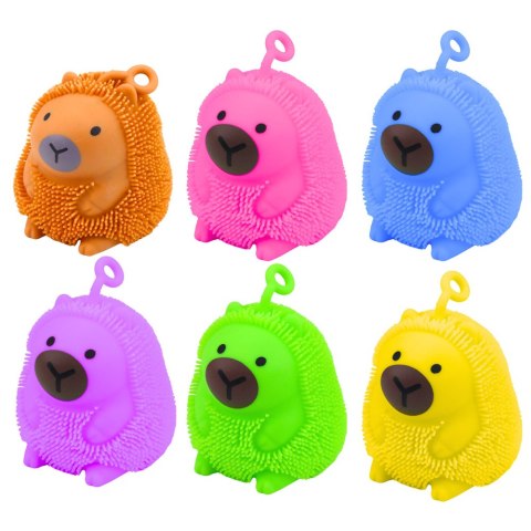 Gniotek Sensoryczny Do Odbijania Ściskania Kapibara Świecąca LED Mix Kolor LEAN TOYS