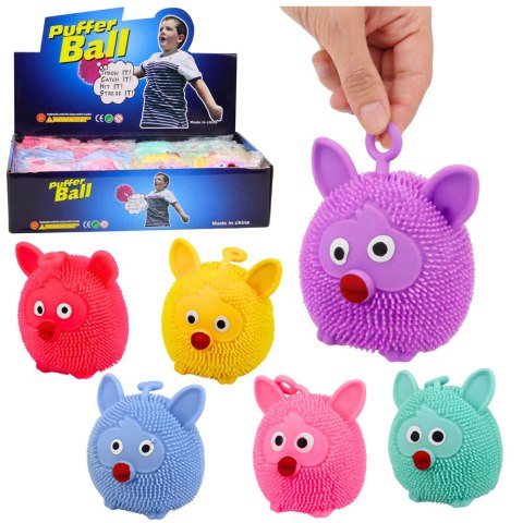 Gniotek Sensoryczny Do Odbijania Ściskania Zwierzątko Światło LED Mix Kolor LEAN TOYS